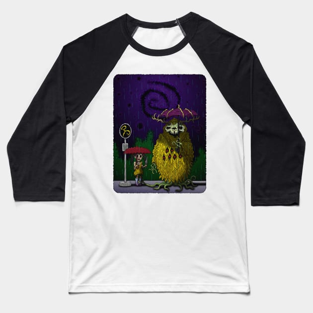 My Neighbor in Carcosa Baseball T-Shirt by azhmodai